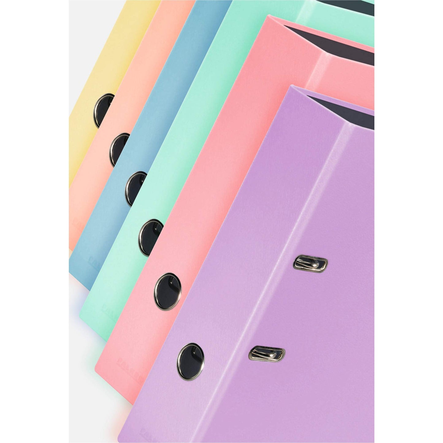 Falcon 10-pack PastelColor folders. Made in Germany. 8 cm wide DIN A4 pastel color flamingo pink ring binder file folder office folder plastic folder slot folder pattern folder