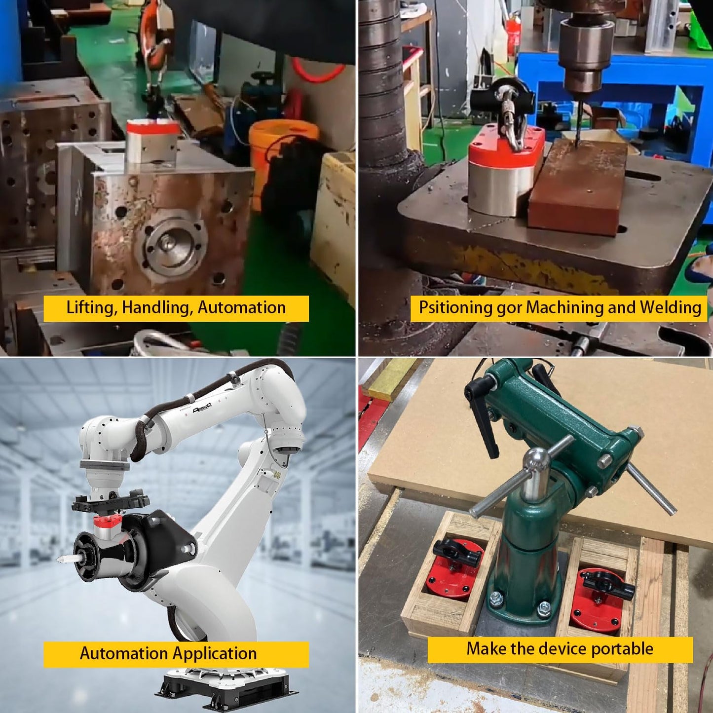 Magneticpro Multi-purpose Switching Magnets, Lifting Magnet with 300 KG Holding Force, ON/OFF Magnets for Lifting, Positioning, Editing & Welding, Liquid Filtration, Automation, Metal Separation