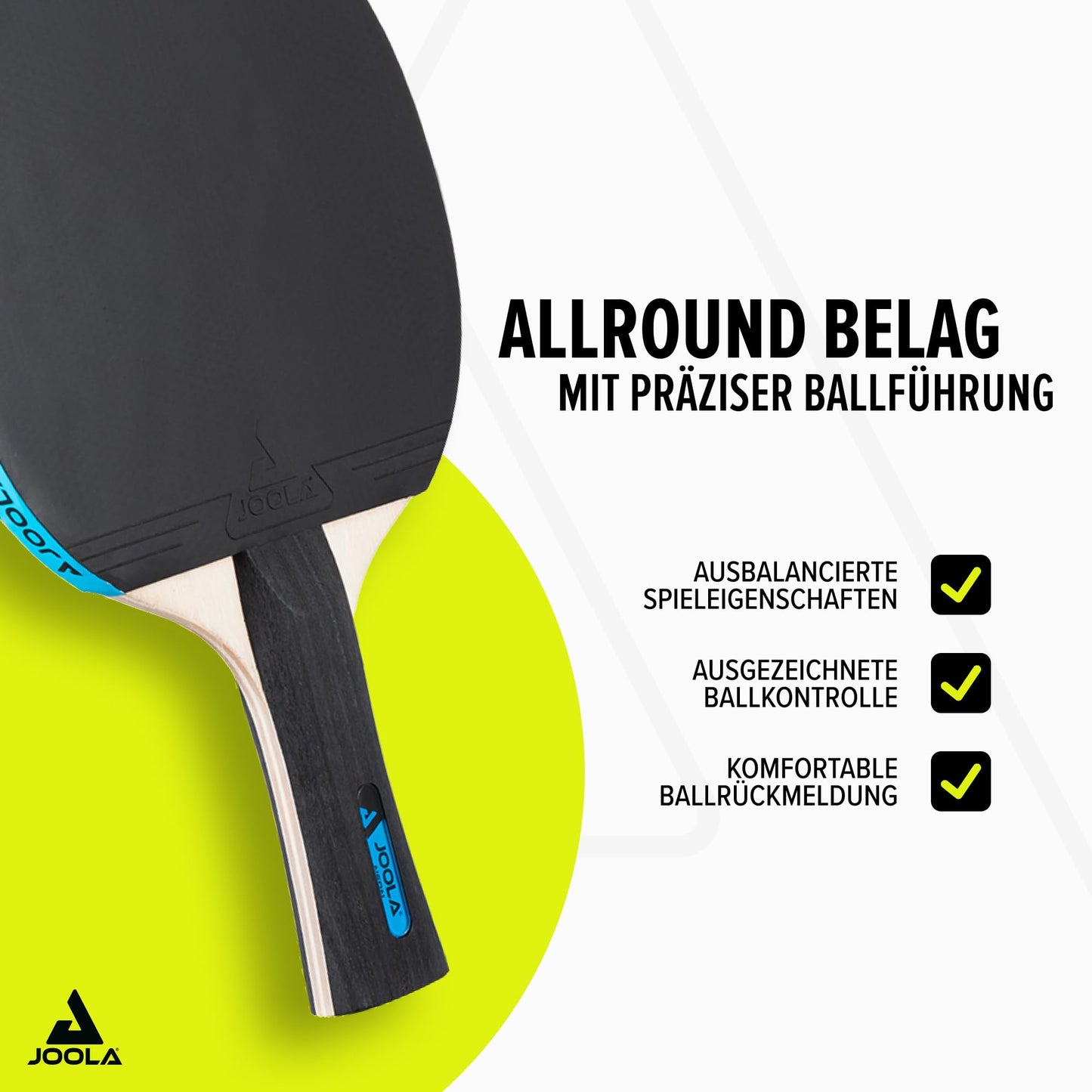 JOOLA Table Tennis Set, includes 4 paddles, balls, and carry bag (NEON)