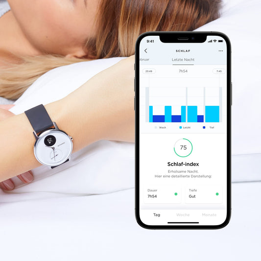 Withings Steel HR - Hybrid Smartwatch - Activity tracker with Connected GPS, heart rate monitoring, sleep tracking, smartphone notifications, waterproof and a battery life of 25 days.