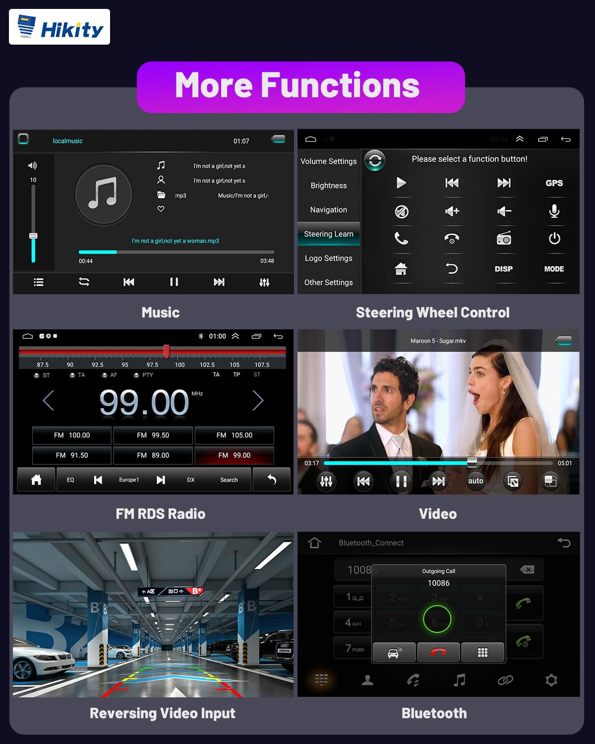 2+64GB DAB/DAB+ Android 15 Car Stereo with Navigation for VW Golf Polo Passat Skoda Seat - 9" Touchscreen, Wireless Carplay, Android Auto, Bluetooth, RDS FM GPS WiFi HiFi SWC, Rearview Camera