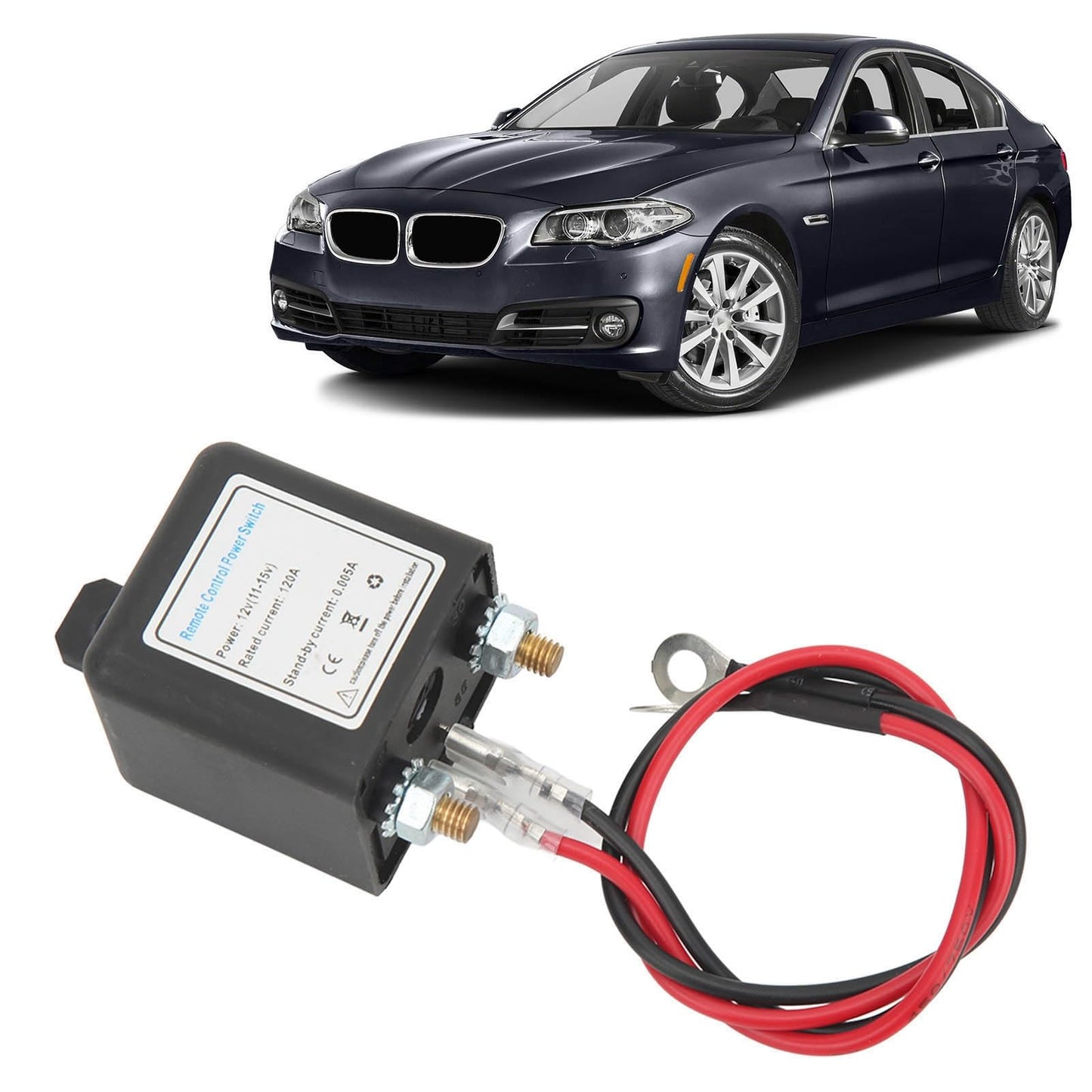 Improved Remote Battery Disconnect Switch for cars, Battery Disconnect Switch, DC12V Remote Battery Disconnect Switch Auto On Off Switch for Car (12V120A)