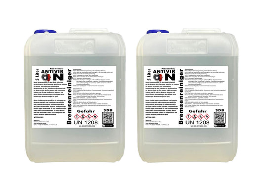 ANTIVIR ON Brake Cleaner Degreaser Cleaner Assembly Cleaner Parts Cleaner 1-25 Liters (10 Liters)