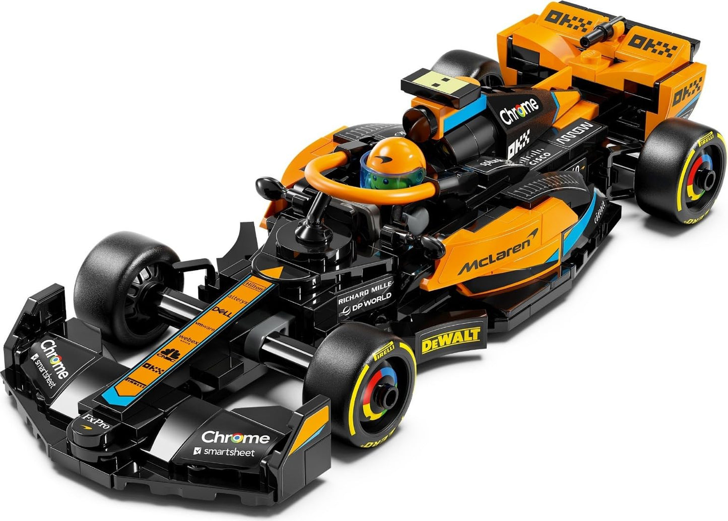 LEGO Speed Champions McLaren Formula 1 Race Car 2023, toy for kids aged 9 and up, boys and girls who enjoy playing independently, buildable vehicle model, bedroom decoration 76919