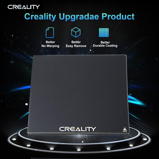Creality Official Ender 3 Glass Bed, upgraded, high hardness, durable glass platform for 3D printers, tempered glass build plate for Ender 3 Pro, Ender 5, Ender 5 Pro, Ender 3 V2, 235 x 235 x 4 mm