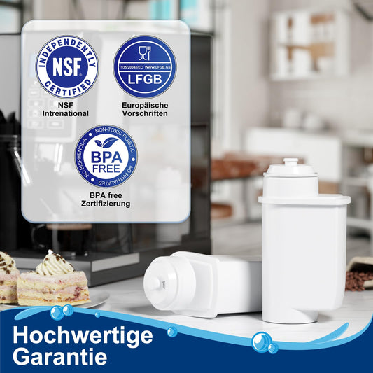 ARETHONE water filter for Siemens EQ series, EQ3/EQ6/EQ9, EQ500, S700, water filter coffee machine for Bosch Vero, TZ70003/TCZ7003/467873, Siemens 3200, Neff C77V60 series. (8 pack)