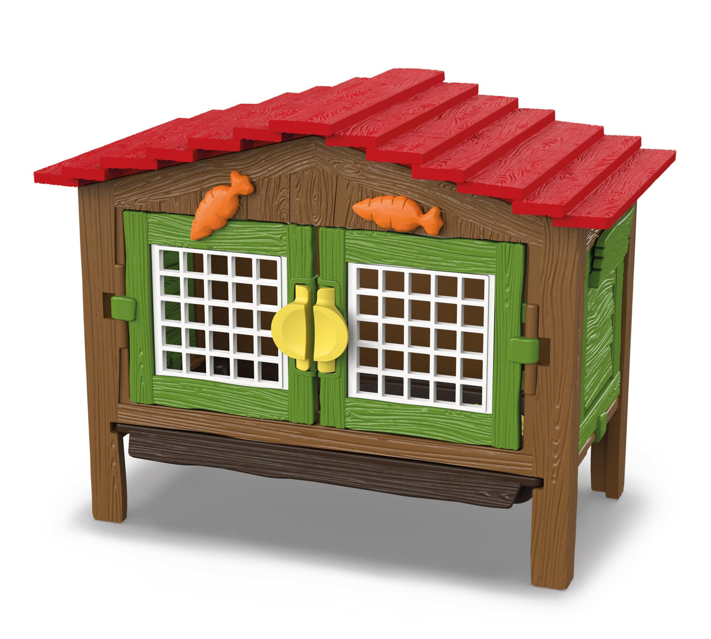 Farm World Rabbit Hutch 42728 | Set of 3 rabbits, with hutch, feed, and accessories | detailed animal figures | farm toy for kids ages 3+ | Set of 17 pieces
