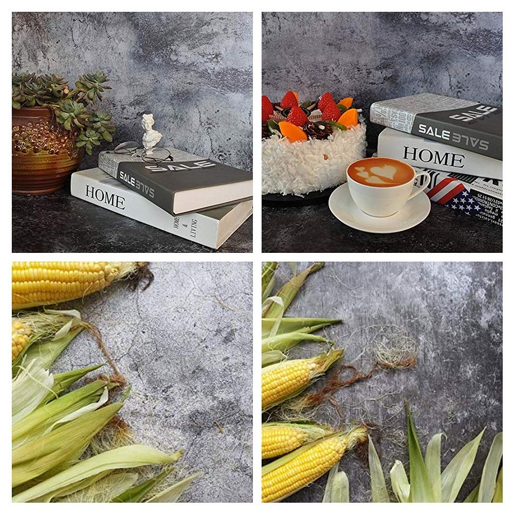 Selens 56x88cm 2 in 1 background 3 pieces food flat lay tabletop photography double-sided backgrounds for gourmet, cosmetics, online shops product photography, lifestyle photos, and more.