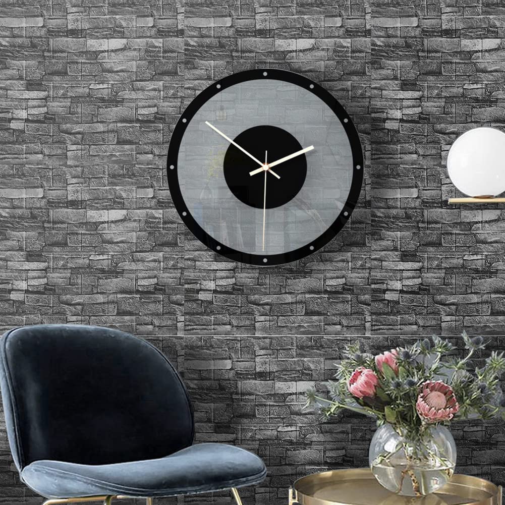 Honeyhouse 10Pcs 3D Wall Panels Self-Adhesive Wallpaper Brick, Wall Cladding Stone Effect DIY Waterproof Self-Adhesive Wall Stickers for Kitchen, Kids Room, Living Room