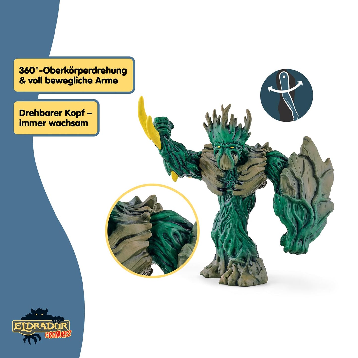 SCHLEICH ELDRADOR Creatures | Jungle King 70151 | ELDRADOR Monster figurine with rotating head and movable arms | great gift for kids | for ages 7 and up | 14 x 7 x 114 cm