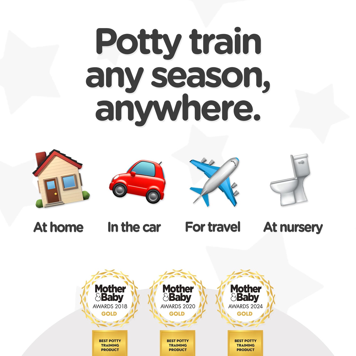 My Carry Potty - Fox Travel Potty, award-winning portable toilet seat for toddlers, that children can take with them everywhere.