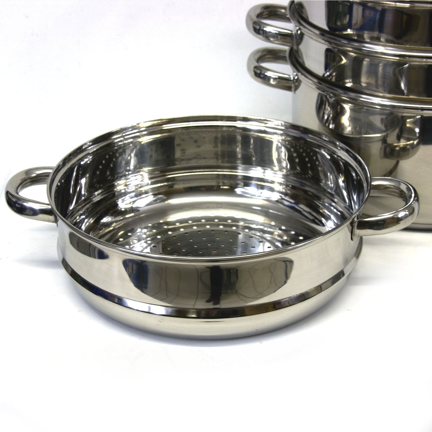 Steam cooker, Mantowarka, steam pot set made of stainless steel/Мантоварка - Мантышница, 24cm bio steam cooker/induction