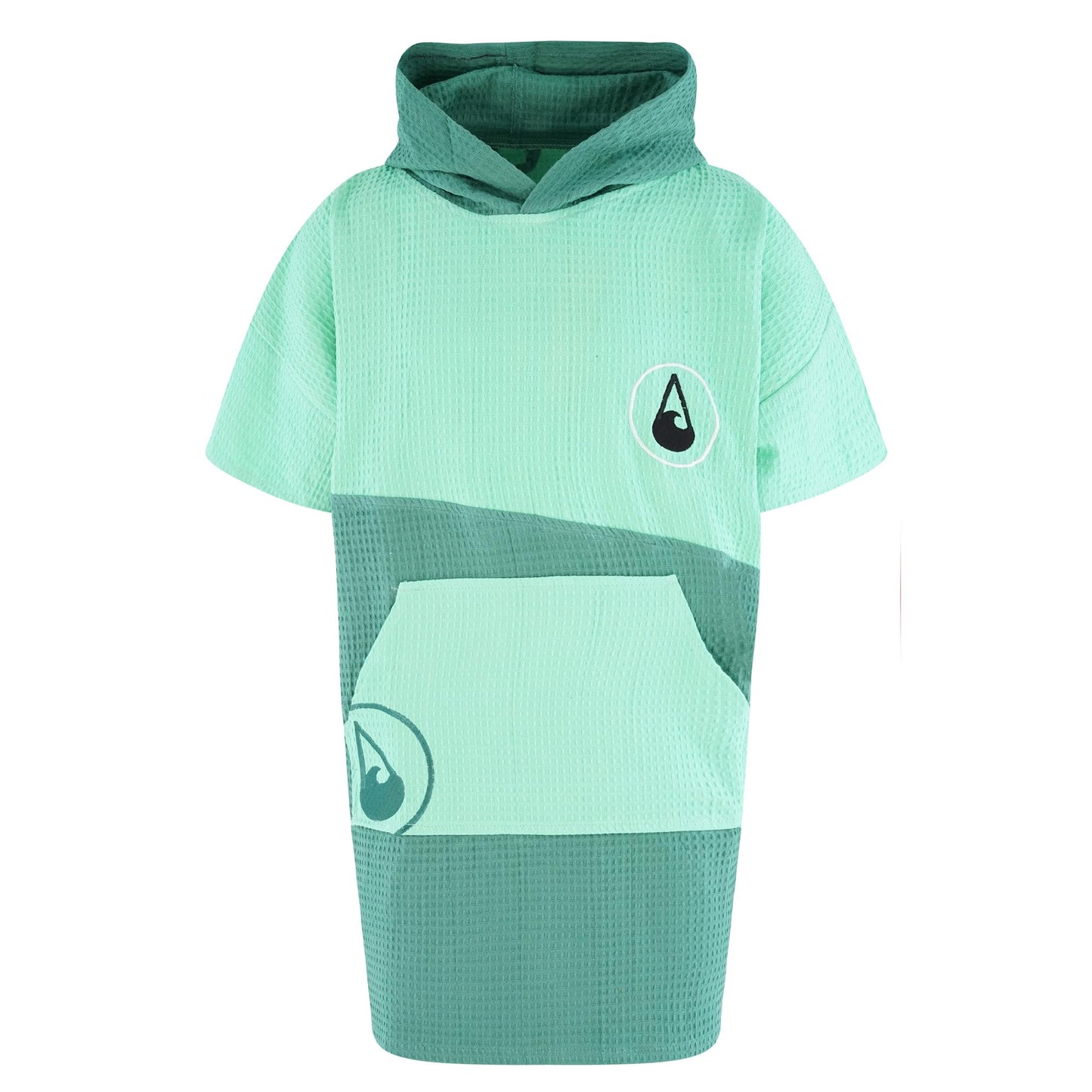 WAVE HAWAII Bath-Surf Poncho Men & Women Breese | Size S/M, 155-185cm | 100% Cotton | Adults | Travel Towel with high water absorption | Changing aid Beach Adults