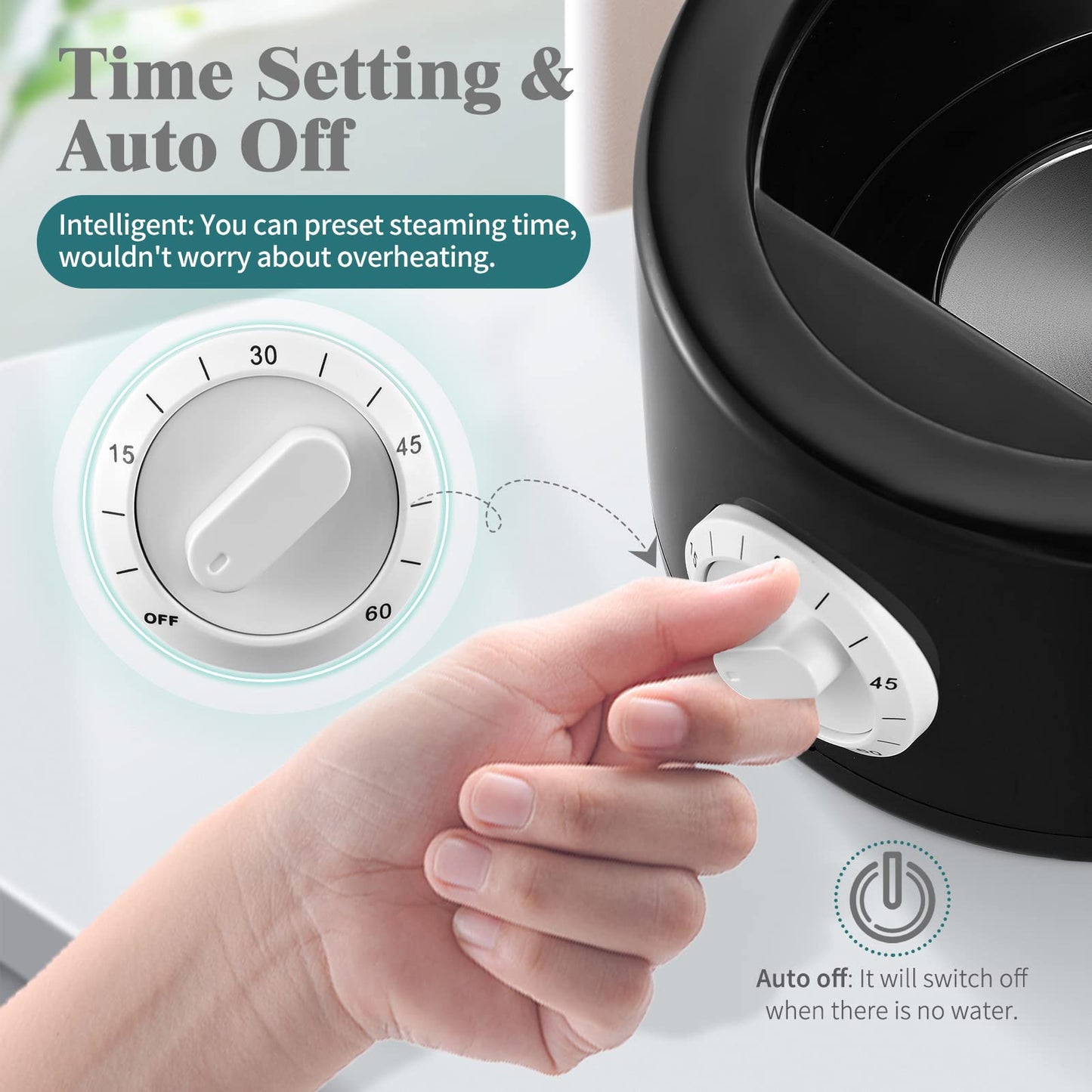 Aomdom Electric Towel Warmer, Towel Steamer with Towel Clip, Hot Towel Warmer Spa. Quickly heats up to 202°F within 10 minutes for spa/face care/hair salon/home use.