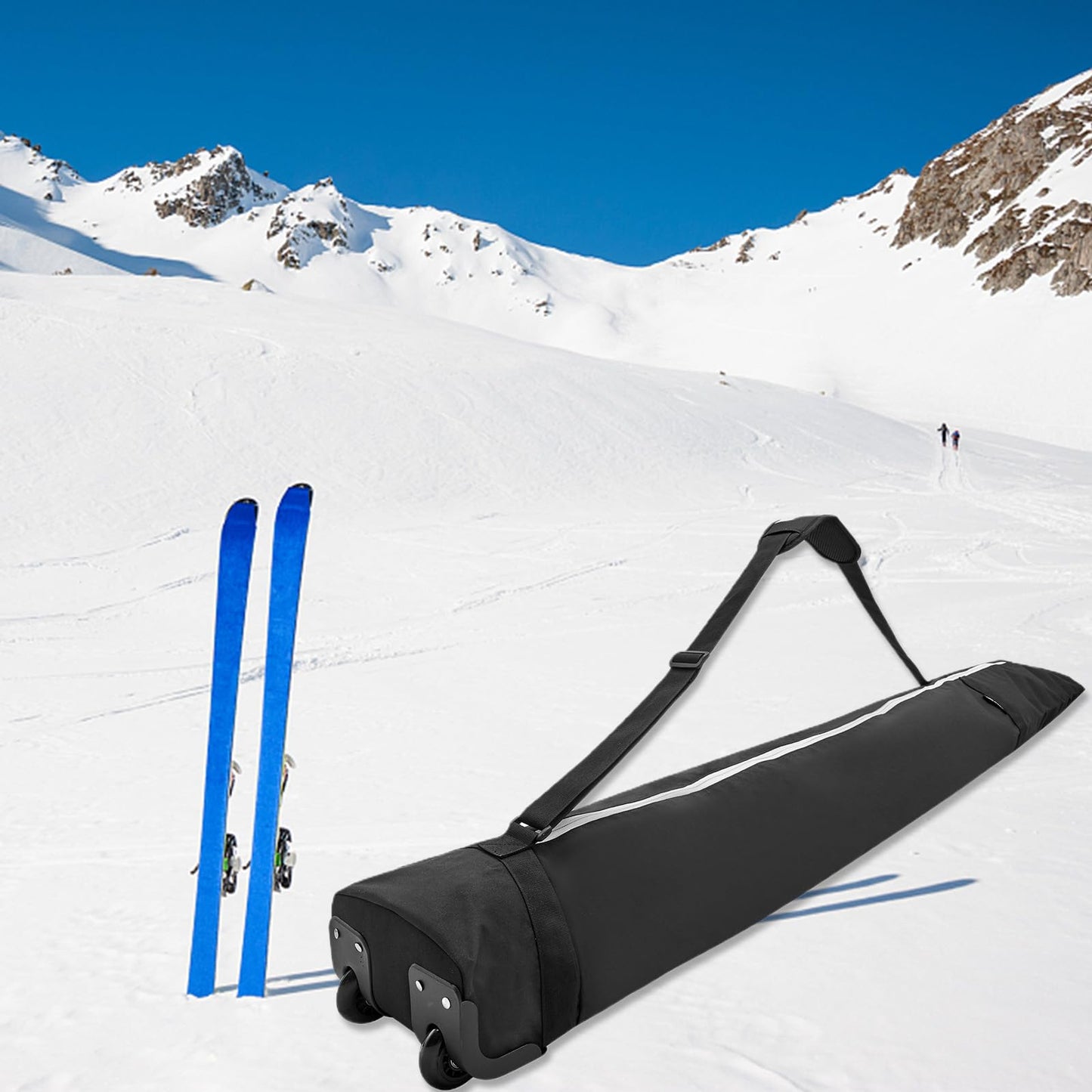 Lixada Snowboard & Ski Bag with wheels/ Roller-Snowboard bag waterproof storage bag for ski equipment