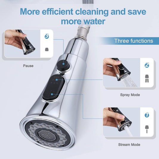 ARCORA kitchen faucet pull-out kitchen faucet 360° swivel sink faucet for kitchen sink mixer tap single-handle sink mixer