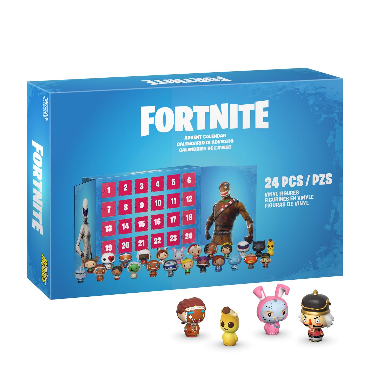 Funko Advent Calendar: Fortnite 24pc - Frostbite - (Pint Sized Heroes) - 24 days of surprises - Vinyl Minifigure - Collectible - Mystery Box - Gift idea - Holiday Christmas.