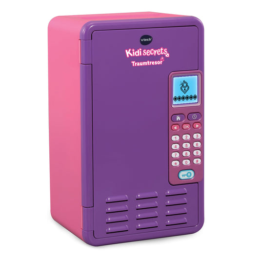 Vtech Kidisecrets Dream Safe - Safe with code for storing secrets - With games, music, and stickers - For kids aged 6-12, Purple - German Version/Deutsche Version
