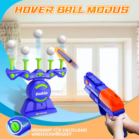Zookao Hover Toy Gun for Nerf Gun Target, For 6 7 8 9 10 11 12 Year Old Boy Christmas Birthday Gifts - Indoor & Outdoor Games for Kids