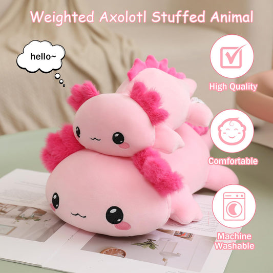 Complaining Axolotl Plush Cute plush toy pillow Axolotl stuffed animal plush toy gift for kids and adults 60 cm