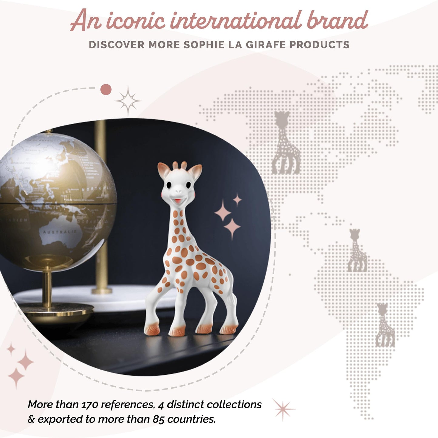 Sophie the Giraffe - Box Once upon a time... - Toy made from 100% natural rubber for children - Early learning toy for children - Suitable from birth