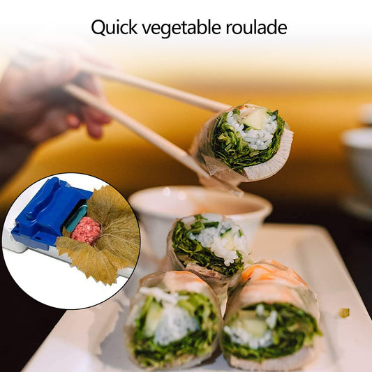 DHER Vegetable Rolling Kitchen Rolling Tool 2 Pieces Wine Leaf Rollers, Wide Wine Leaf Rollers, Quick Shape Tools, Multifunctional Meat Rollers, Household Sushi Machines Vegetable Rollers Fashionable Creative