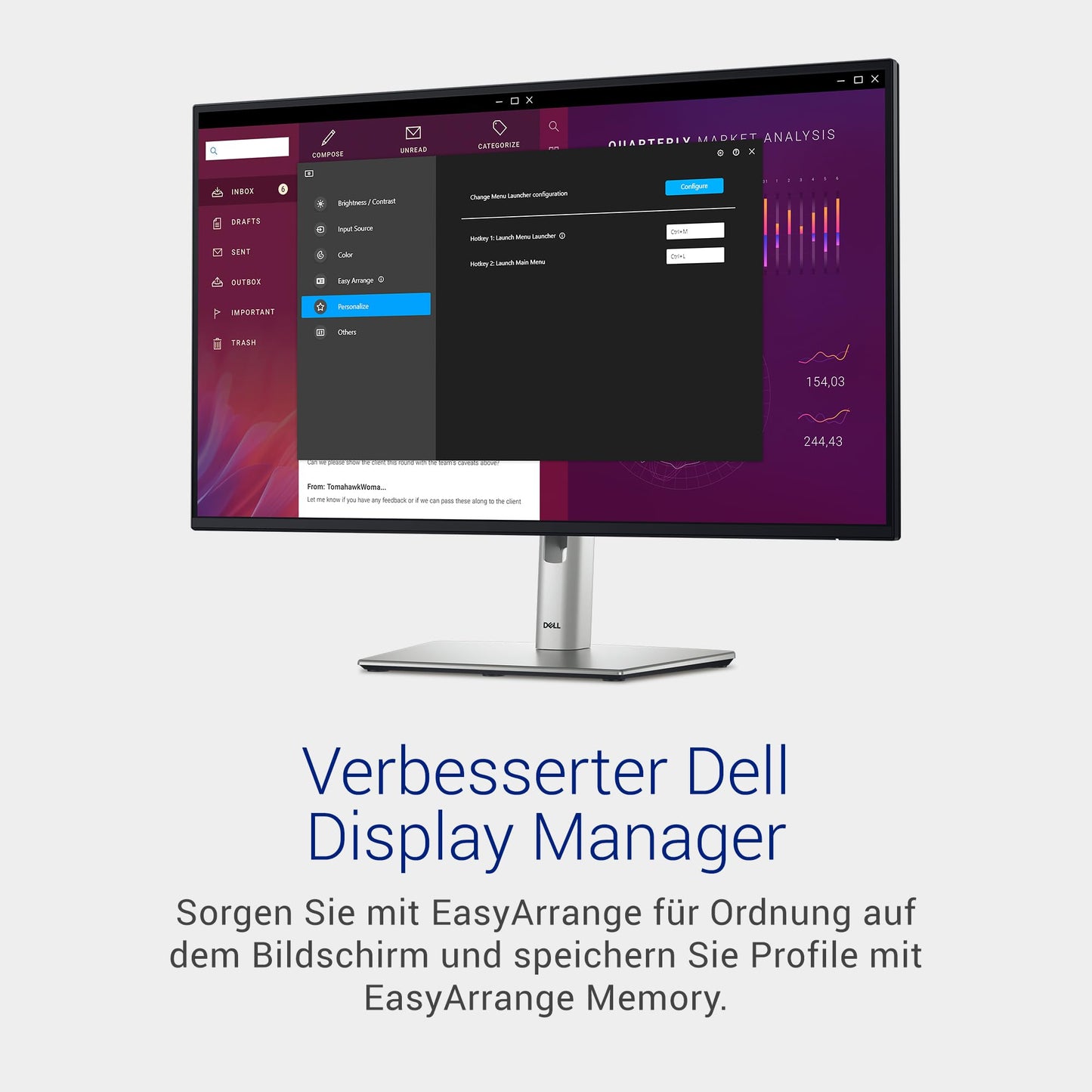 Dell P2725H 27-inch Full HD (1920x1080) monitor, 100Hz, IPS, 5ms, 99% sRGB, USB-C, DisplayPort, HDMI, VGA, 4X USB, 3-year warranty, Black