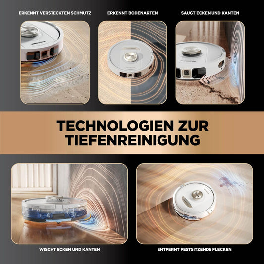 Shark PowerDetect 2-in-1 Vacuum & Mop Robot, NeverTouch Pro 60 Days, Self-Empty, Fill & Clean, 3D & LiDAR Nav, NeverStuck Obstacle Avoidance, App Control, White, AV2800ZEEUWH.