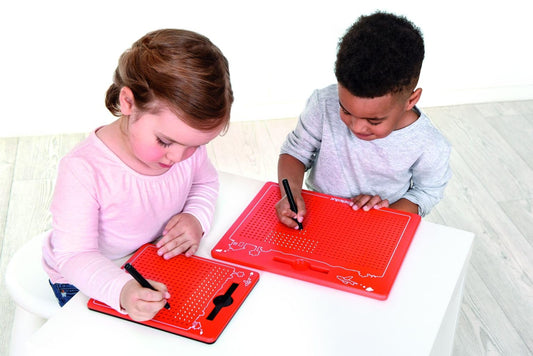Beleduc 21042 - The Magical Magnetic Game, Red, 280 x 255 x 12 mm, for ages 3 and up, 1x magnet board