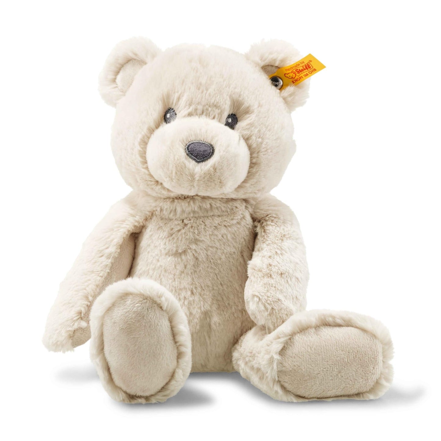 Steiff Bearzy Teddy bear beige 28 cm, cuddly toy teddy, plush bear for cuddling and playing for babies & children, Soft Cuddly Friends, plush toy for delicate baby skin, machine washable