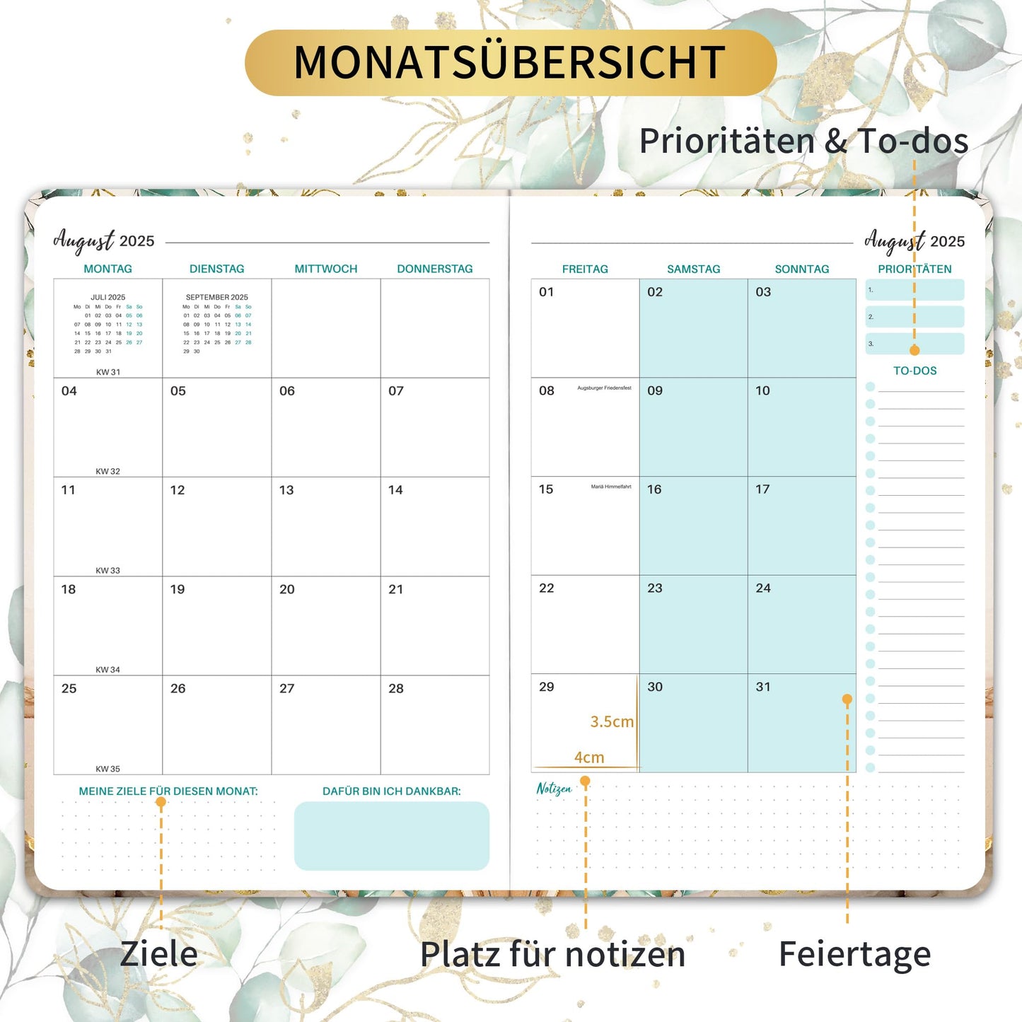Teacher planner 2025 2026, teacher planner 2025 2026 a5 from August 2025 to July 2026, school planner 2025 2026 for teachers, 17.5 x 25 cm, hardcover teacher planner, slip pocket