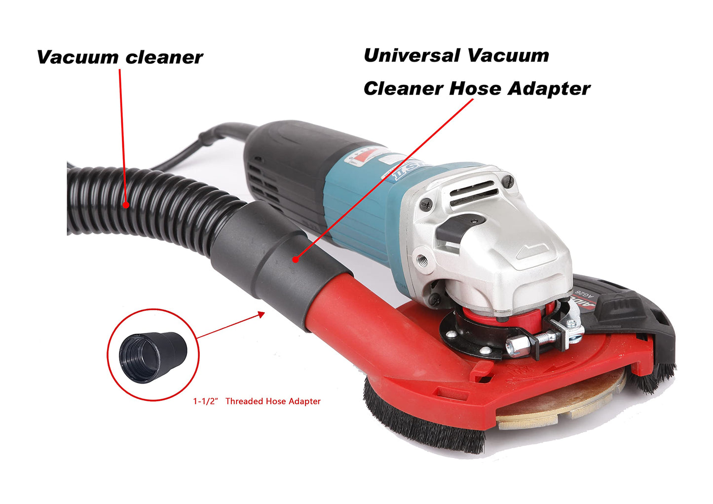 Aidelife dust extraction hood with brushes for angle grinders 115/125mm.
