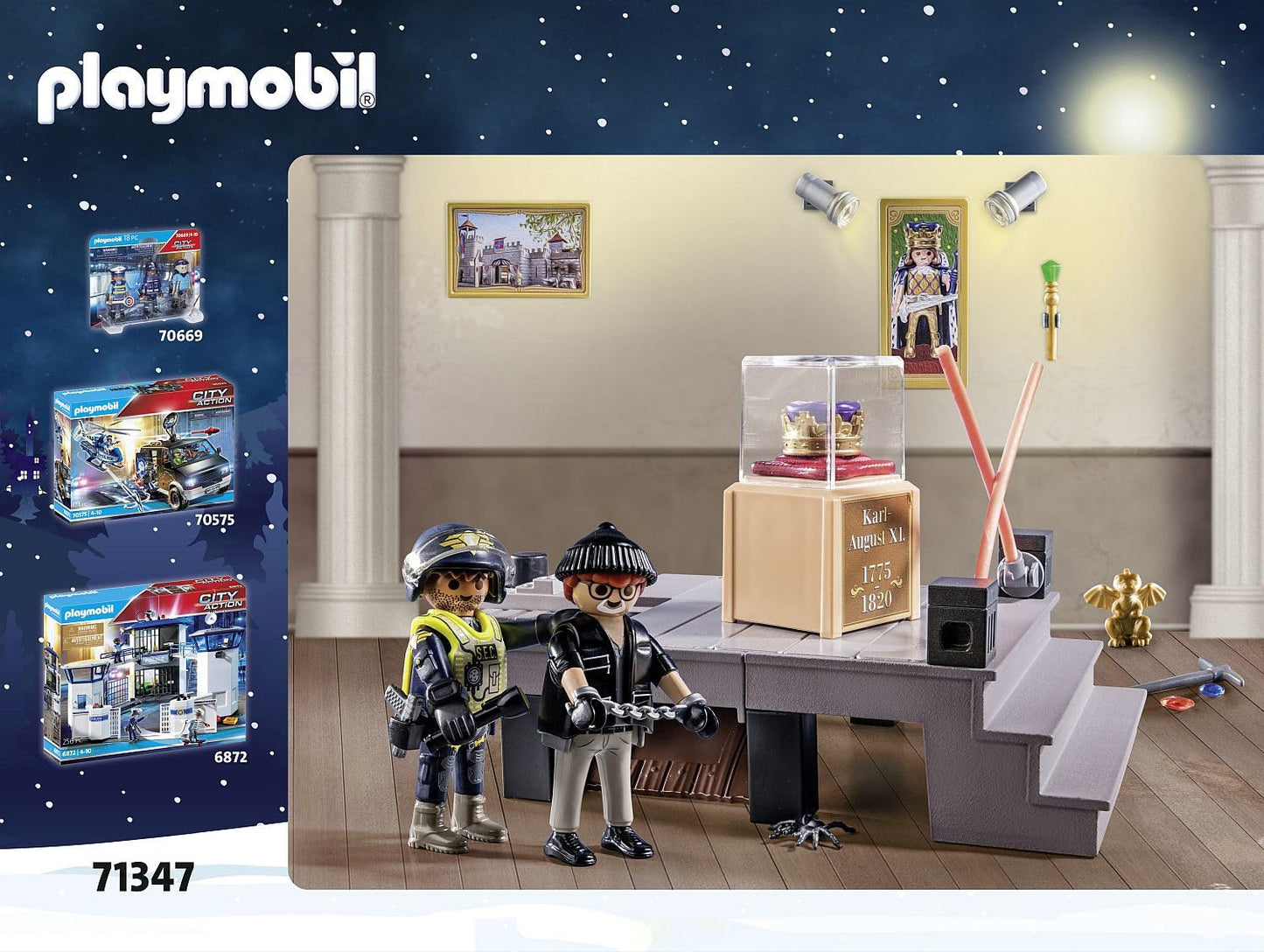 PLAYMOBIL | Police Advent Calendar for Kids | Museum Theft | Advent Calendar for Police fans | Advent season full of surprises | 71347