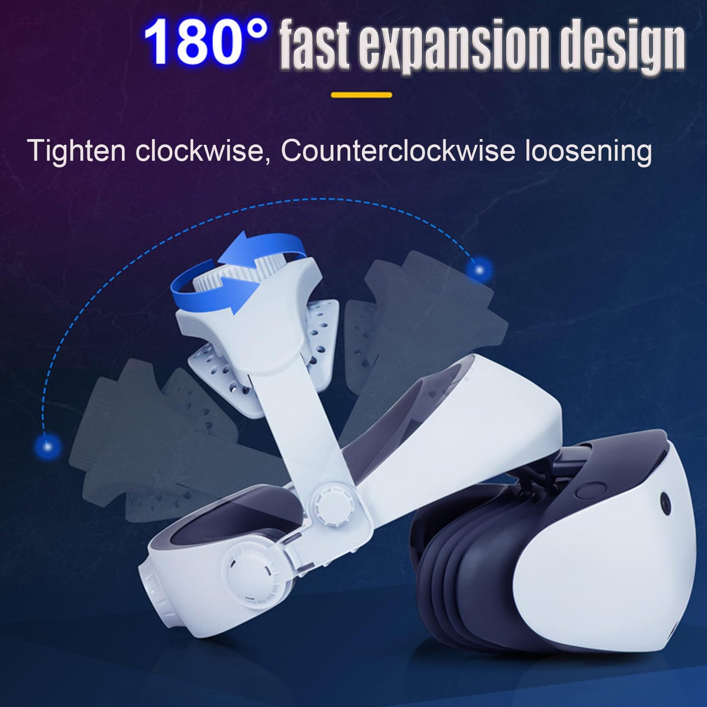 Adjustable headband, compatible with PS VR2, replacement comfort head strap alleviates head pressure accessory for PSVR 2 headset.