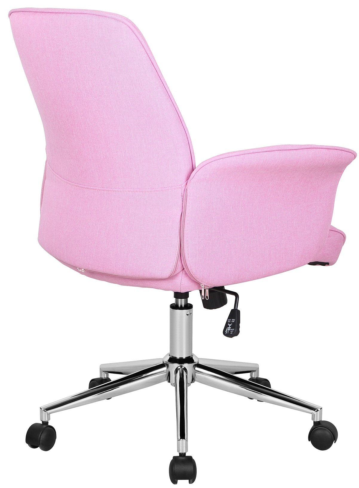 SixBros. Office Chair Pink Fabric - 0704M/3673