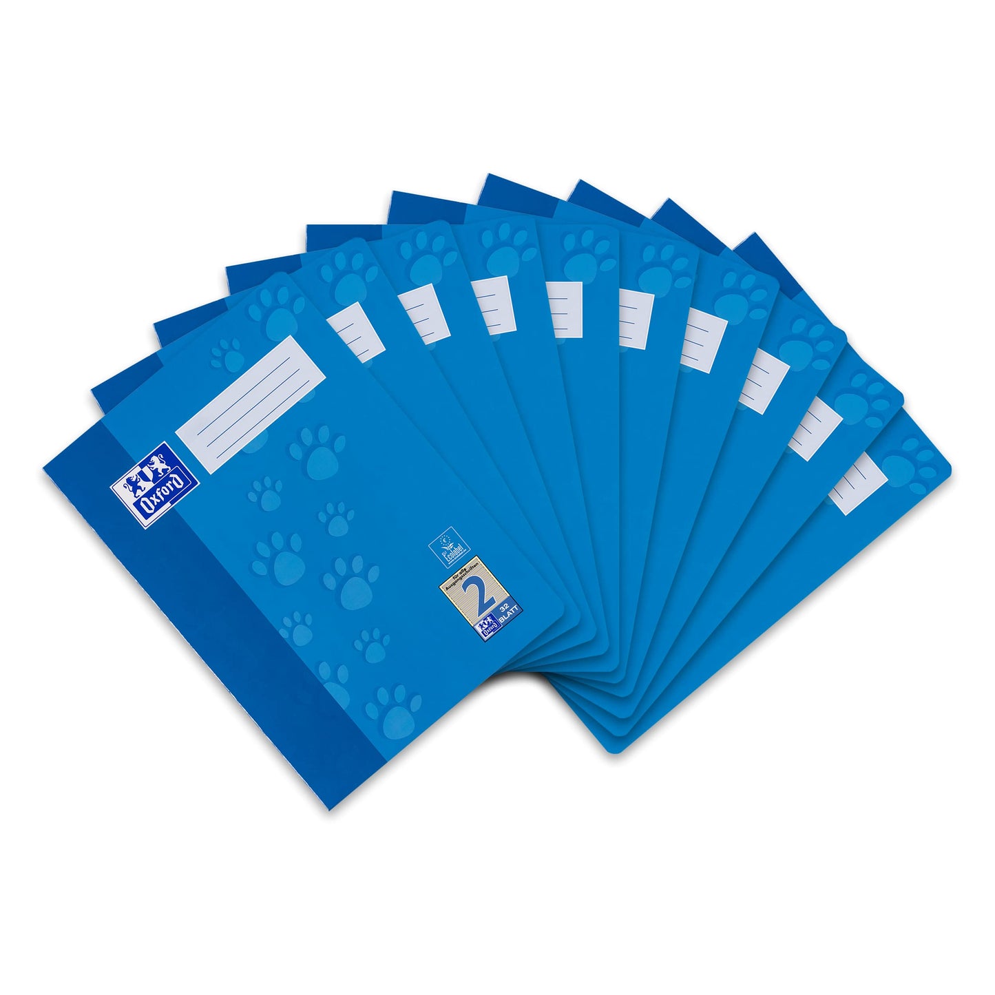 Oxford notebook A4, 32 pages, ruling 2, lined, pack of 10