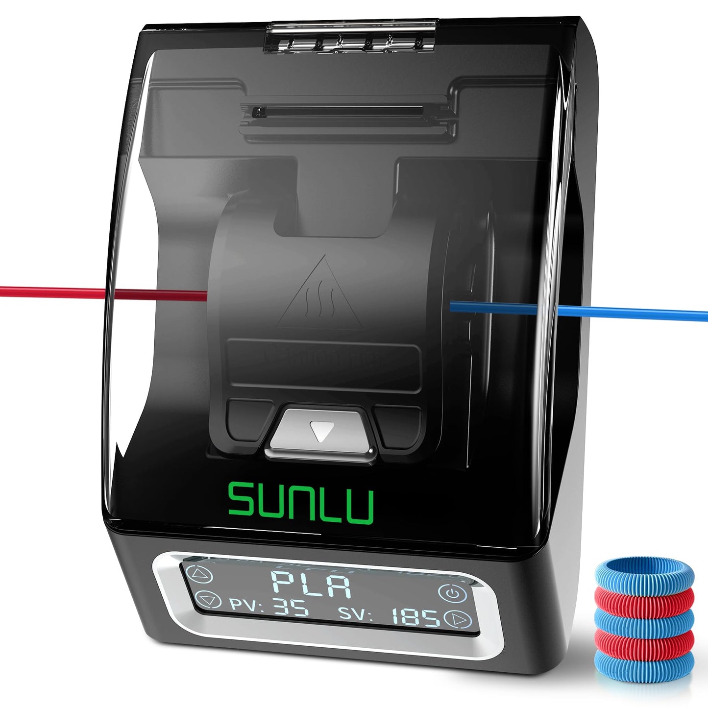 SUNLU Filament Joiner, 3D Printer Filament Connector 1.75mm 240°C Rapid Heating - Compatible with PLA PETG TPU ABS PA Nylon, Easy to Use, Package of 200 PTFE sleeves