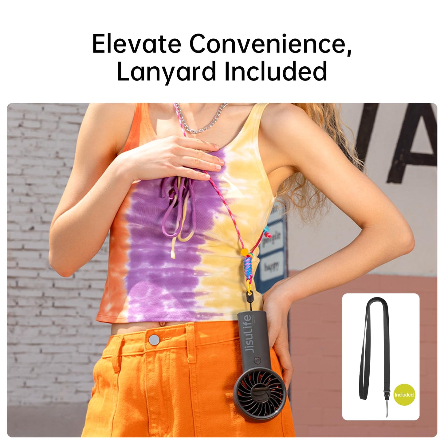 JISULIFE handheld fan, 5000mAh battery, upgraded portable fan with strong wind, USB rechargeable mini handheld fan with digital display, perfect for travel/beach/school (black)