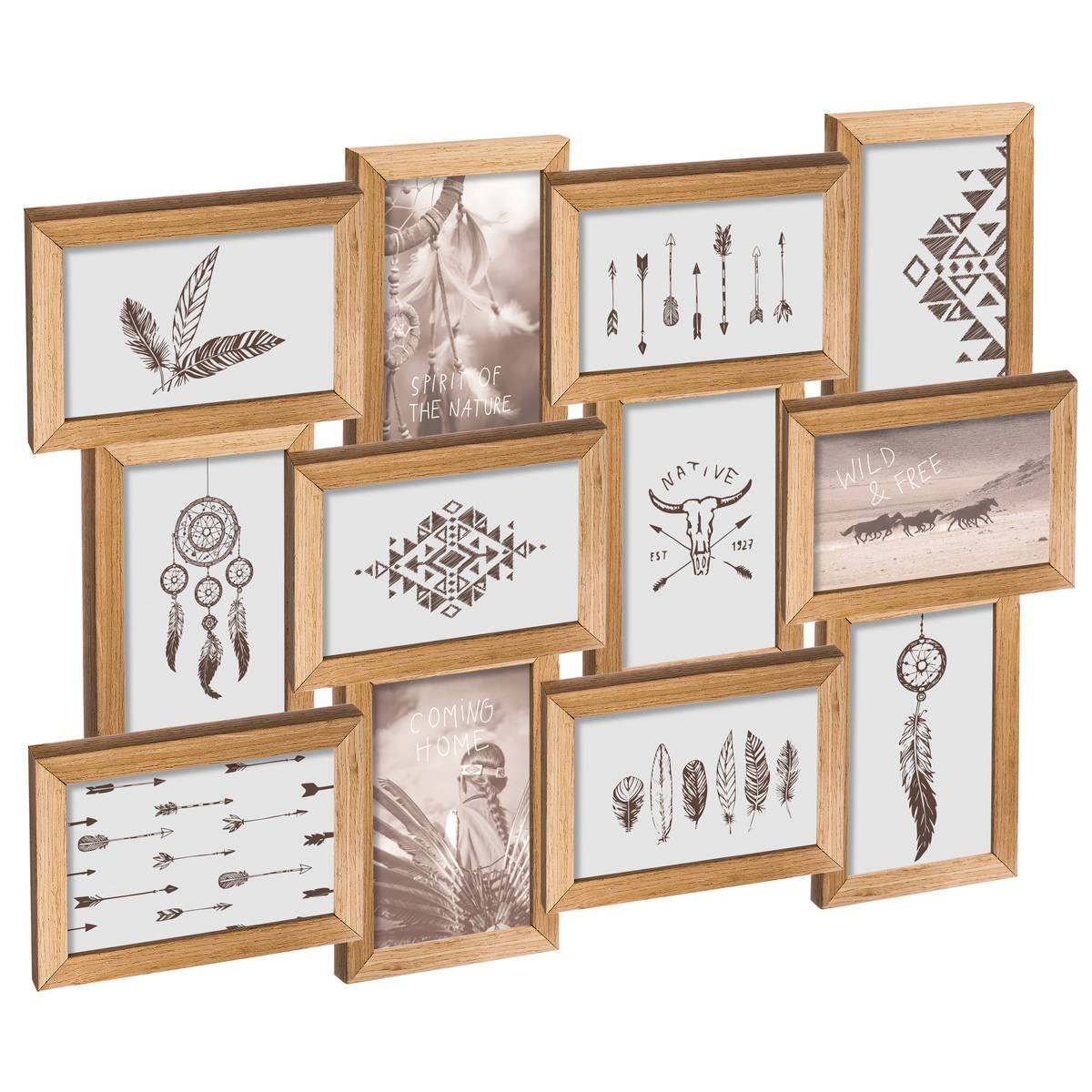 Photo collage - Wood - 12 photos - Beige - Atmosphera interior designer
