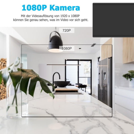 KAMREA Surveillance Camera, HD 1080P 10000mAh Powerbank Camera Hidden Camera Mini Nanny Cam for Home, Room, and Office Security