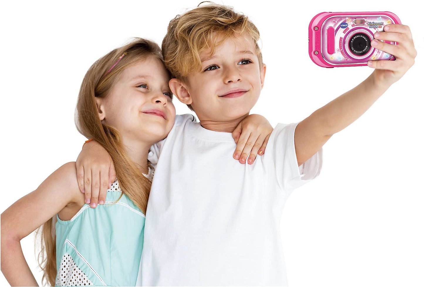 VTech 80-163554 Kidizoom Touch 5.0 Pink Kids Camera; Digital camera for kids; Children's digital camera