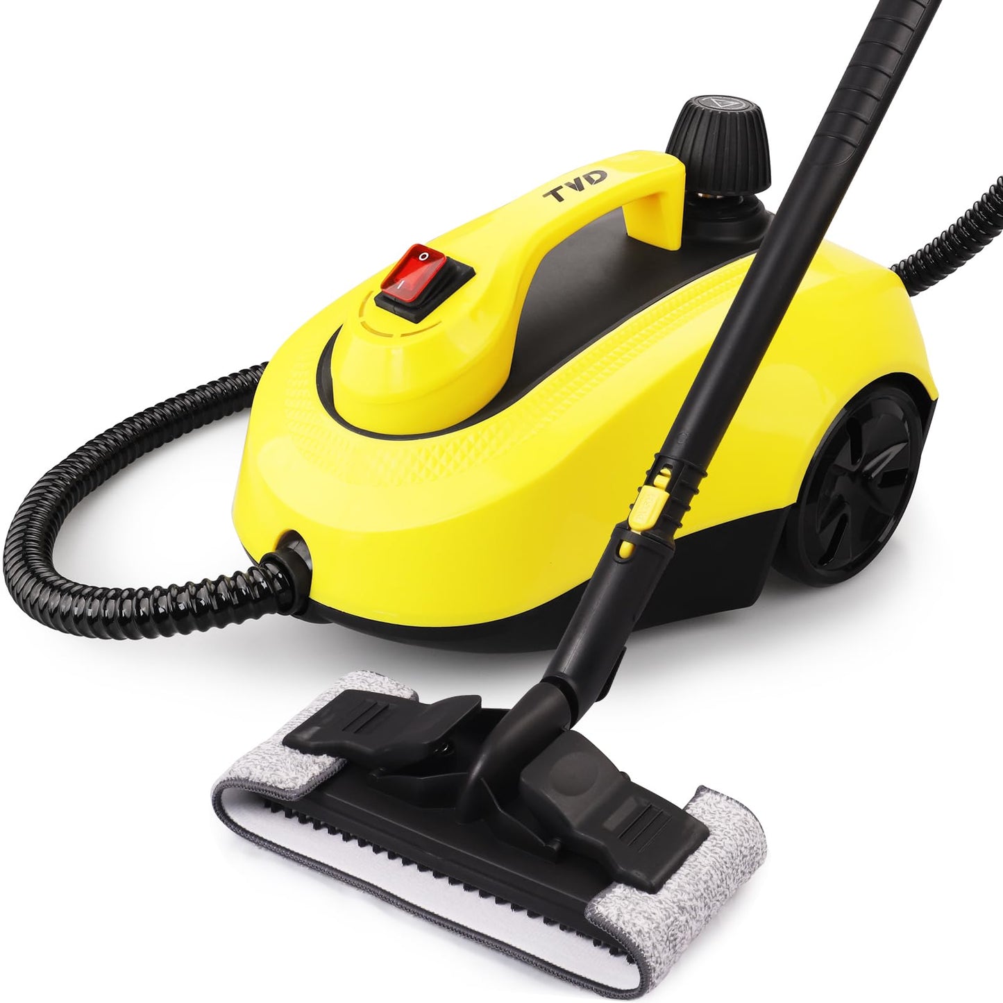 TVD steam cleaner, upholstery cleaner device, steam cleaner with 5m extra long power cord for floor steamer, oven, carpet, sofa, upholstery, bed bugs