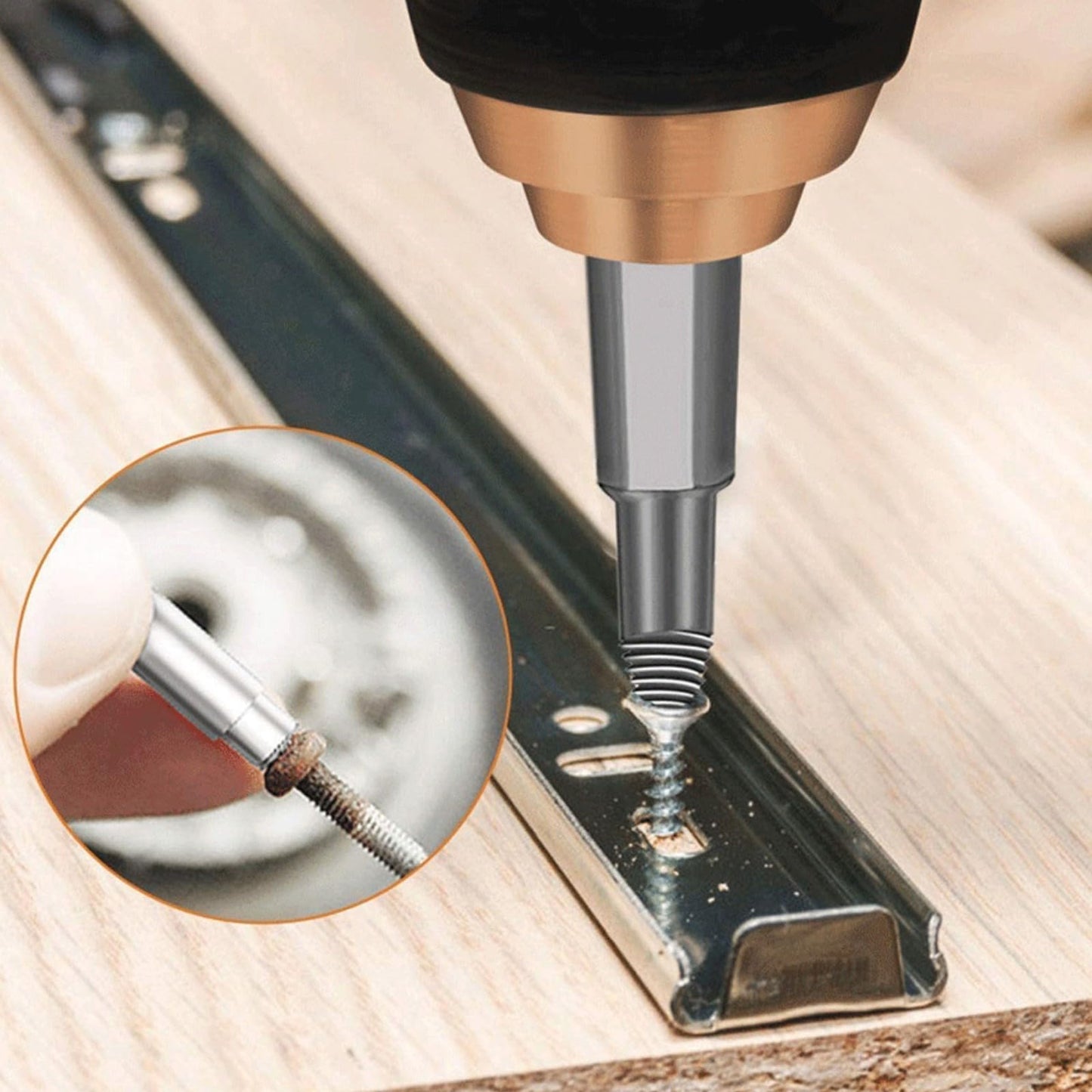 SE22 Screw Extractor for damaged screws, screw remover, tool for removing broken screws with separate polishing and magnetic extension bit holder for damaged screws.