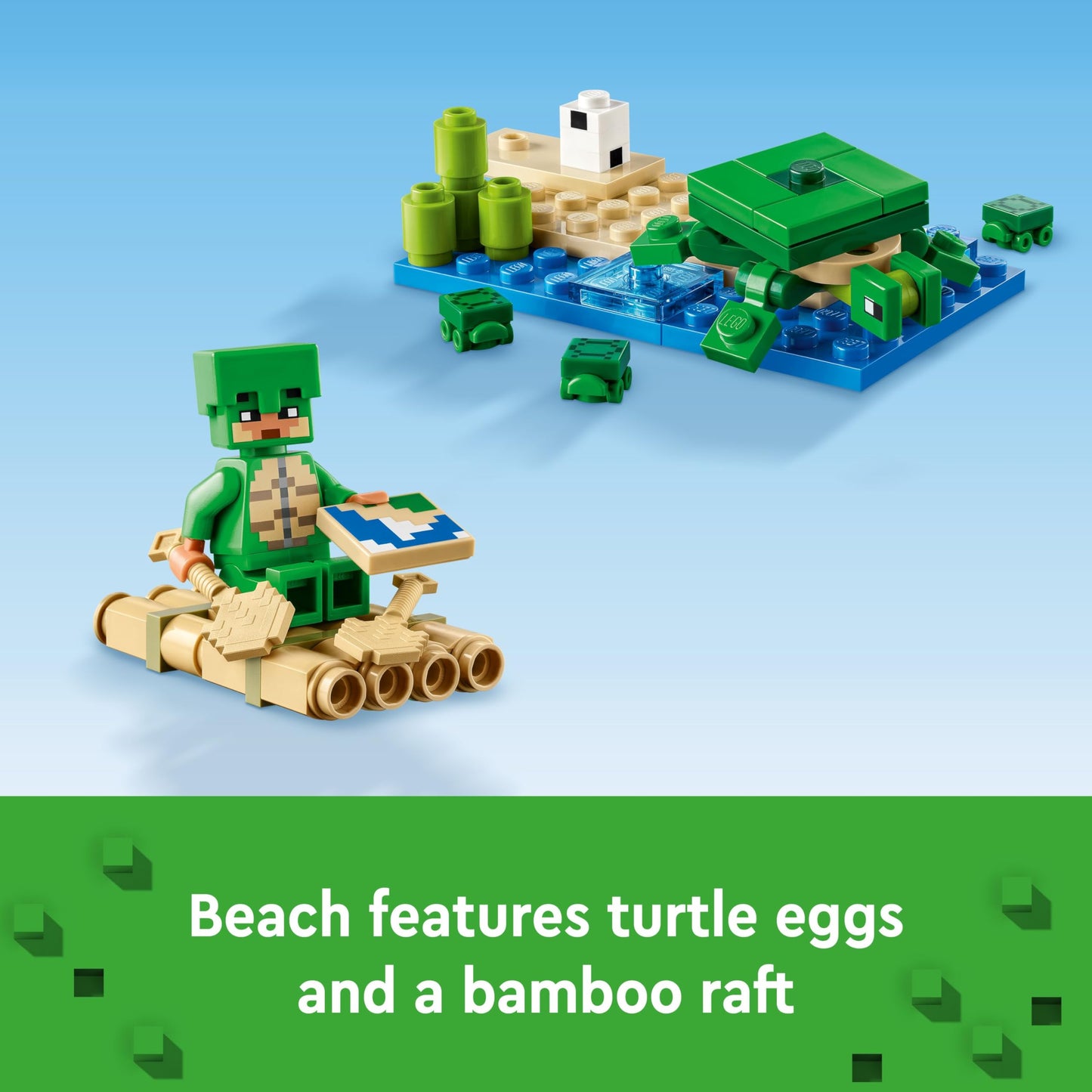 LEGO Minecraft The Turtle Beach House, Toy House with Accessories & Minecraft The Mushroom House, Toy for Ages 8 and Up