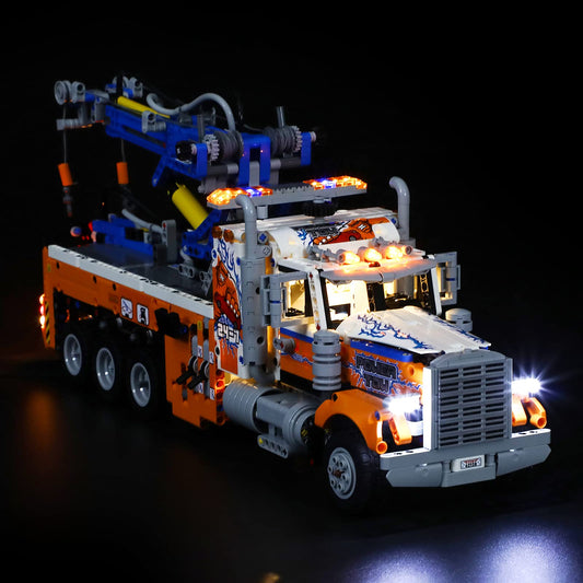 BRIKSMAX LED lighting kit for Lego Technic Heavy-Duty Tow Truck - Compatible with Lego 42128 bricks model - Without Lego Set