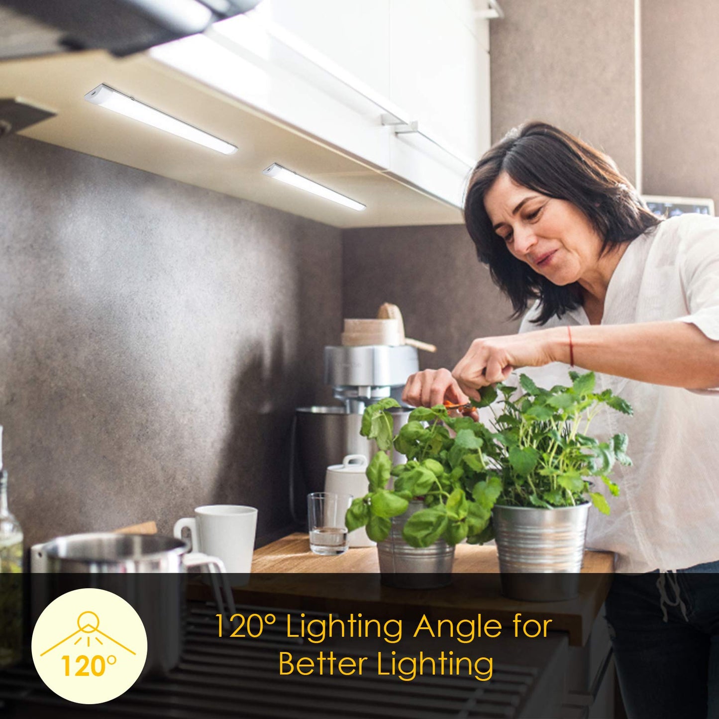 Cecaylie 36W LED Wet Room Light, 120CM LED Tube, 4000K 3060LM Linkable Workshop Lamp, IP65 LED Ceiling Light, Fluorescent Tube, Wet Room Lamp for Wet Room Garage Bathroom Basement Office