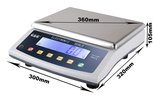 G&G PLC 30K - 30kg / 1g precision scale fine scale tabletop scale