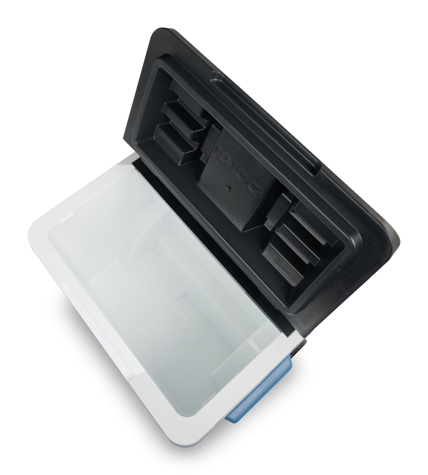 IGLOO IP42 Roller Passive Cooler 42 L, ice blue thermobox with wheels and telescopic handle, cooler for leisure, work, and camping.
