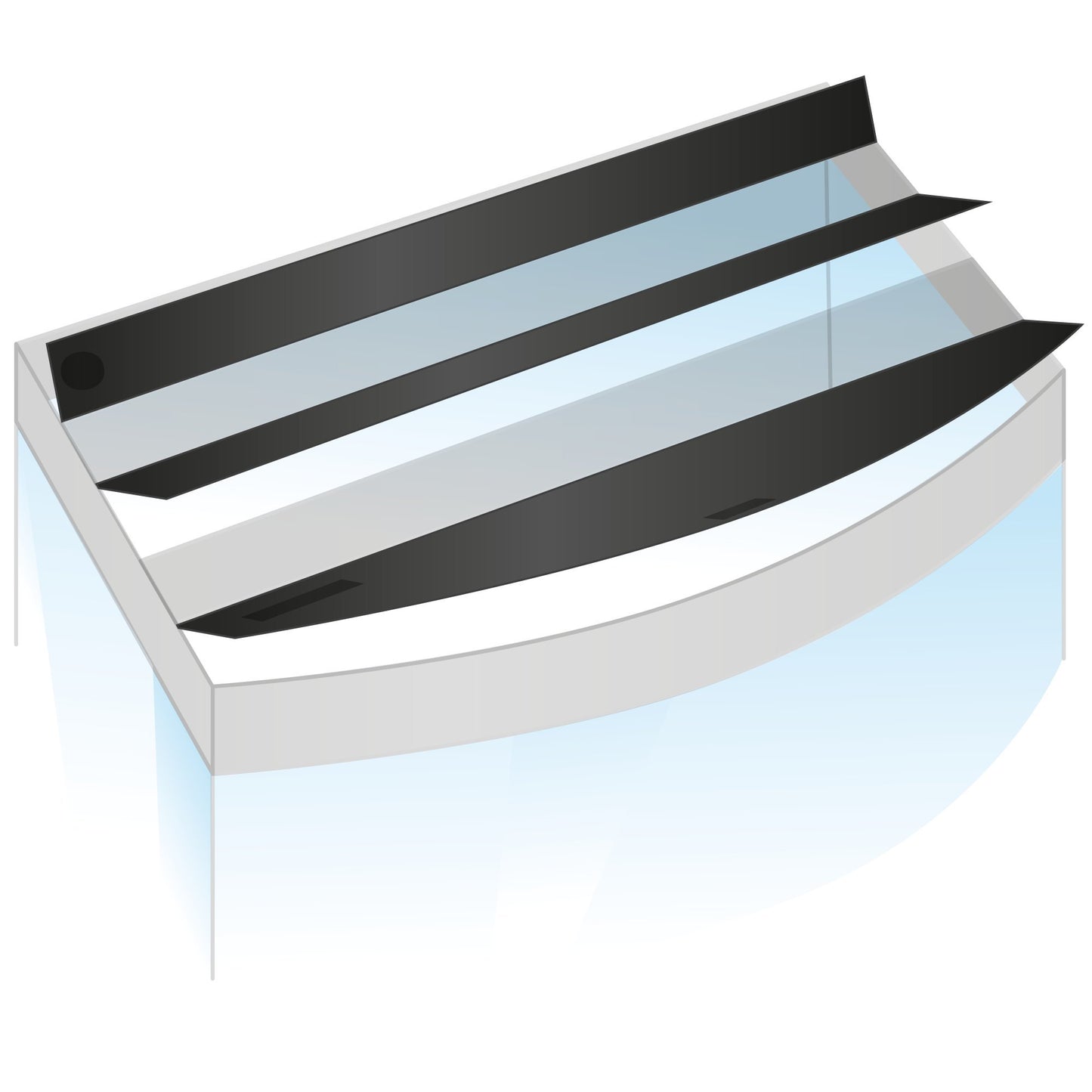 JUWEL Aquarium Flap Set II (2 pieces) - suitable for Vision 450