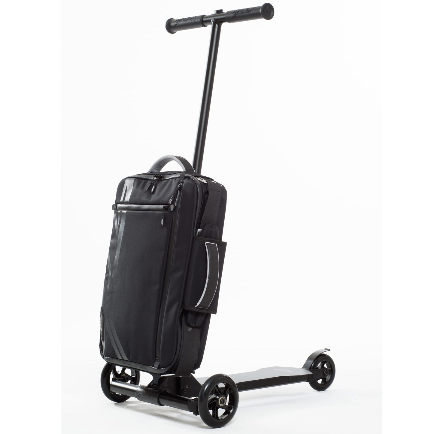 Flea - Transformable scooter adult + carry-on luggage case + backpack | Adult scooter + hard shell suitcase + messenger bag | Adult kick scooter | Foldable | Design made in Germany